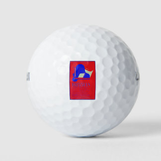 Balles De Golf Portez des affiches de divertissement du passé.