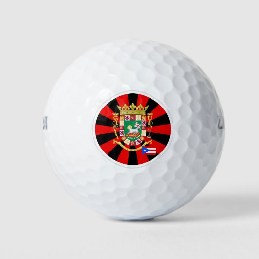 Balles De Golf Porto Rico Flag Willson Ultra Golf Balls (Devant)
