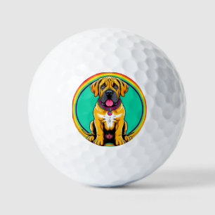 Balles De Golf Portrait de chien majestueux et vibrant