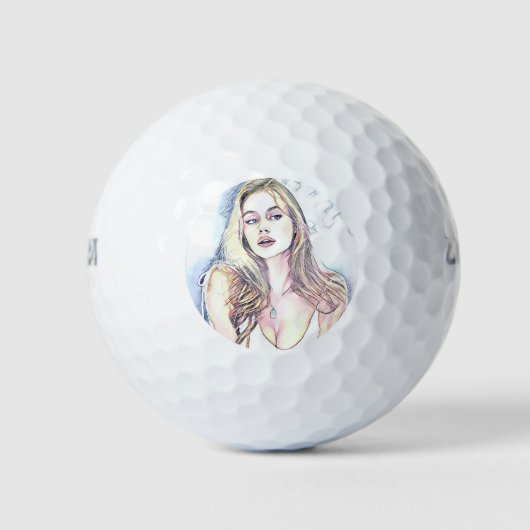 Balles De Golf Portrait de Hailey (Devant)