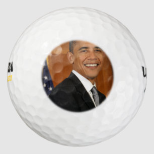 Balles De Golf Portrait officiel de Barack Obama