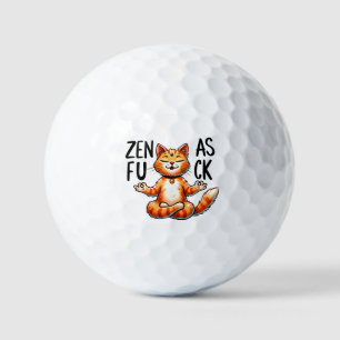 Balles De Golf Pose de Yoga de chat - Zen