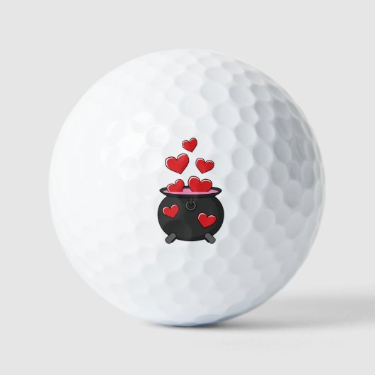 Balles De Golf Potion d'amour des coeurs (Recto)
