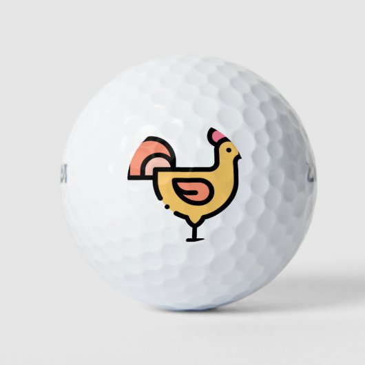 Balles De Golf Poulet (Devant)