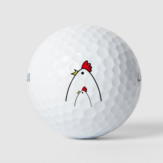 Balles De Golf Poulets (Devant)