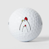 Balles De Golf Poulets (Devant)