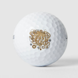Balles De Golf Poulpe Steampunk Rétro Fantastique Mécanique