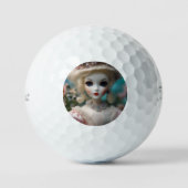 Balles De Golf Poupée Vintage bleue, (Recto)
