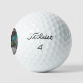 Balles De Golf Poupée Vintage bleue, (Logo)