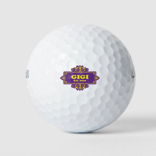 Balles De Golf Pour ce spécial « GiGi 2020 » (Devant)