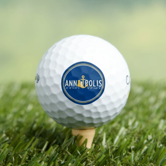 Balles de golf pour chiens ancrées à Annapolis Set (T-shirt Insitu)