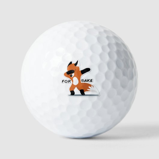 Balles De Golf Pour Fox Sake Golf Balls (Recto)