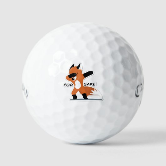 Balles De Golf Pour Fox Sake Golf Balls (Recto)