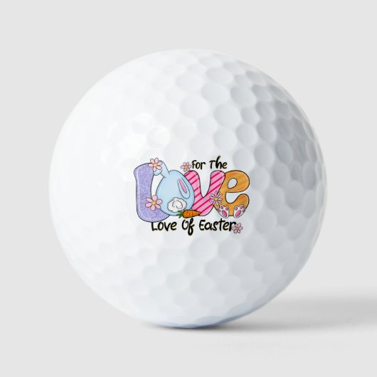 Balles De Golf Pour l'amour de Pâques (Recto)