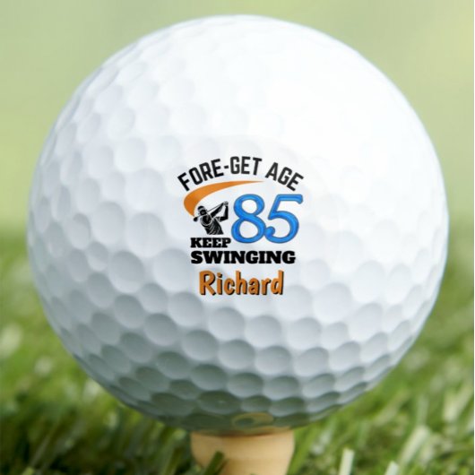 Balles de Golf pour les 85 ans Cadeau Bleu