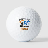 Balles de Golf pour les 85 ans Cadeau Bleu (Recto)