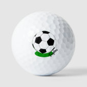 Balles de Golf pour les fans de Football Monogramm (Recto)