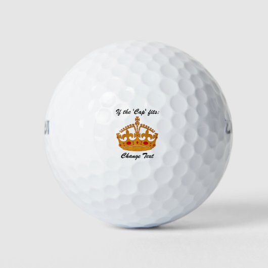 Balles De Golf Pour un roi, une reine ou une princesse - Si le Ca (Devant)