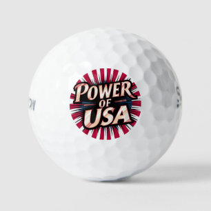 Balles De Golf Power of USA Golf Ball - American