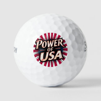 Balles De Golf Power of USA Golf Ball - American