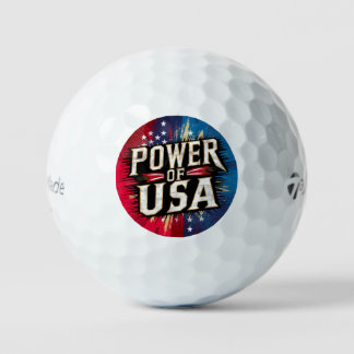 Balles De Golf Power of USA Golf Ball - Patriotic American