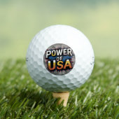 Balles De Golf Power of USA Golf Ball - Patriotic American (T-shirt Insitu)