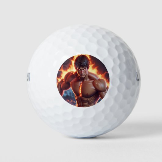 Balles De Golf Power Shot Golf Ball Design artistique (Devant)