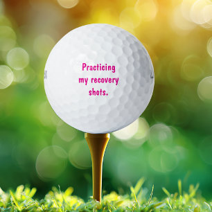 Balles De Golf Pratiquer mes plans de récupération, Drôle, Person