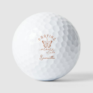 Balles De Golf Praying Moms Club : Butterfly Boho Design Vintage