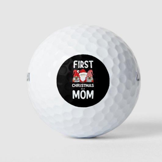 Balles De Golf Premier Noël Comme Une Mère Famille Vacances Enfan (Devant)