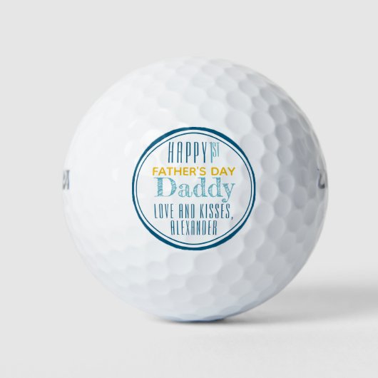 Balles De Golf Première Fête des pères Happy personnalisée (Devant)