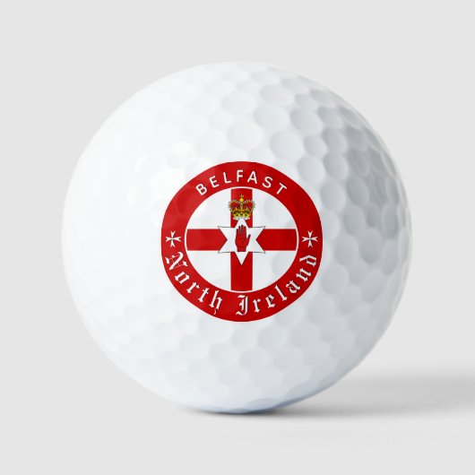 Balles De Golf Premium North Ireland Golf, Irish Ulster Flag (Recto)