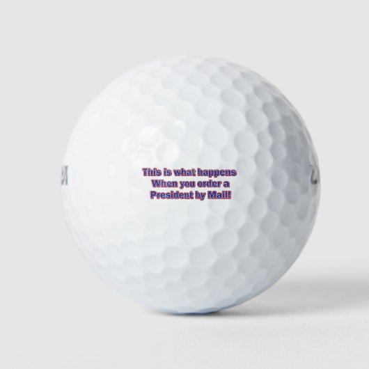 Balles De Golf Président par courrier (Devant)