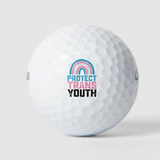 Balles De Golf Pride LGBT Protéger les jeunes transgenres transge (Devant)