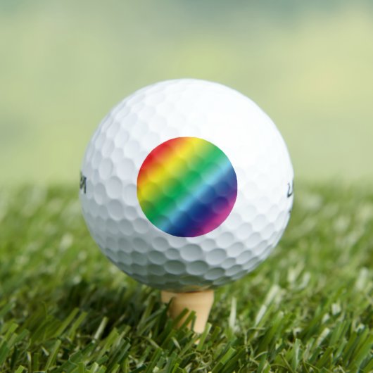 Balles De Golf Pride lgbtq lgbt couleurs arc-en-ciel motif (T-shirt Insitu)