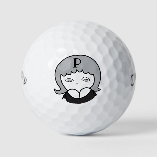 Balles De Golf Princesse2 avec votre initiale (Devant)