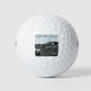 Balles De Golf Prison d'Alcatraz B&W