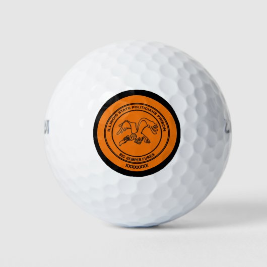 Balles De Golf Prison des politiciens de l'Illinois (Devant)