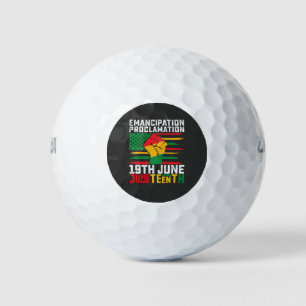 Balles De Golf Proclamation d'Émancipation du 11 juin Liberté noi