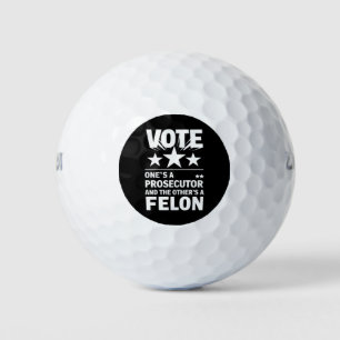 Balles De Golf Procureur contre électeur délinquant drôle politiq