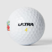 Balles De Golf Prof bizarre construit le caractère professeur gro (Logo)