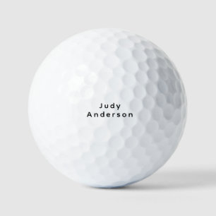 Balles De Golf Professionnel Simple Moderne Élégant Votre Nom