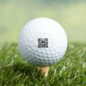 Balles de golf promotionnelles avec code QR à scan (T-shirt Insitu)