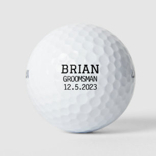 Balles De Golf Proposez à votre Groomsman avec personnalisation G