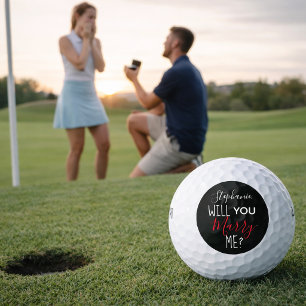 Balles De Golf Proposition de mariage personnalisée