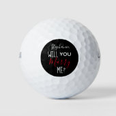 Balles De Golf Proposition de mariage personnalisée (Devant)