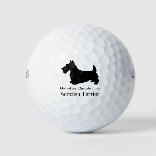 Balles De Golf Propriété et exploitation d'un Terrier écossais - (Devant)