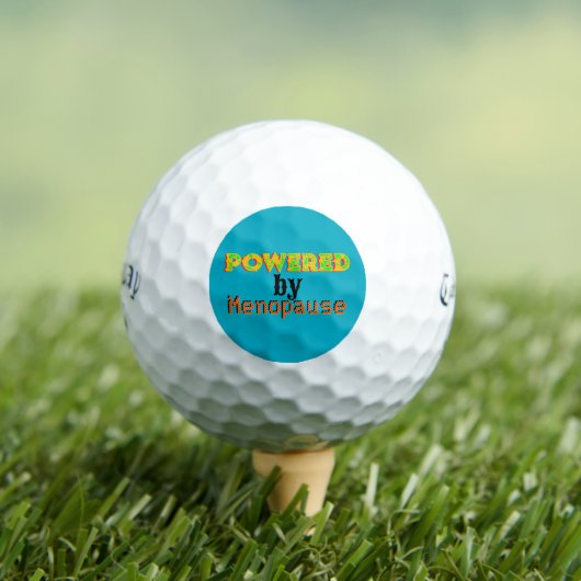 Balles De Golf Propulsé par la ménopause 3 (T-shirt Insitu)