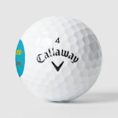 Balles De Golf Propulsé par la ménopause 3 (Logo)