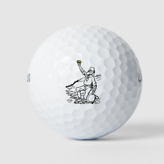 Balles De Golf Prospecteur Gold Miner (Devant)